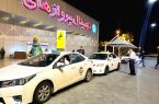 خدمت مردمی پرسنل شرکت حمل و نقل در فرودگاه کیش