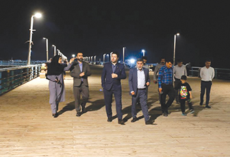 بازدید سرپرست شرکت عمران، آب و خدمات  از بزرگترین اسکله جزیره کیش