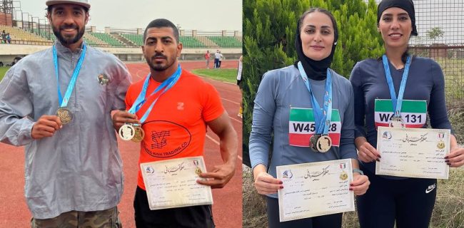 درخشش دوندگان پیشکسوت کیش در رقابت‌های قهرمانی کشور گرگان